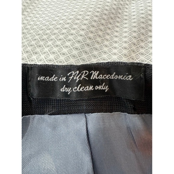 R J CLASSICS Platinum Women's Plaid Blazer Jacket Size 10R Dark Gray Blue - Picture 9 of 11